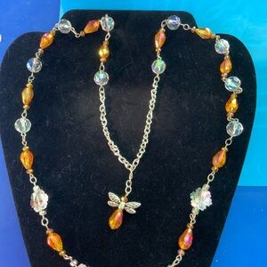 Snowflake and Faceted Teardrop Beads